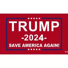 niedrigster Preis Trump 2024 Flagge 10 Stile Donald Flags Keep America Great Again Polyester Dekor Banner für Präsident USA GWE14293