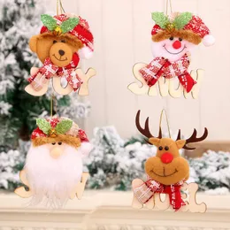 Decorações de Natal 1PCS Plush Ornaments Tree Decoration Decoração Papai Noel Clause Snowman Rena Doll para Pingingchristmas