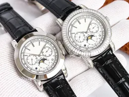 Grand Compalitications MensはMan Automical Mechanical 42mmカウンター品質公式レプリカダイヤモンドリストウォッチ089を監視しています