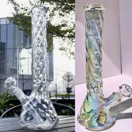 Klein Glass Bong Recycler Öl Rig Shishs Toro Dab Festkörper -Sirenenapparat Klein mit Waben 14,4 mm Gelenk einzigartig