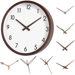 壁の時計実用的なさまざまなスタイルウォルナットクロックポインターdiy hour hand minute 2番目のパーツ12/14インチ