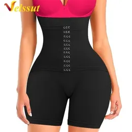 Женские формы Velssut Women Body Body Commoning Panties талия с защелкой нижнее белье высокие шорты Fajas 220919