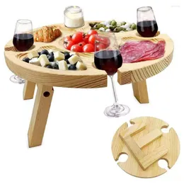 Meble obozowe drewniane zewnętrzne składane składane wina stół piknikowy kemping deski desek taca składana sanda stojaku turystyczne owoce