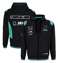 F1フォーミュラワンチームユニフォームメンズレーシングシリーズセータージャケット秋と冬の車のロゴスポーツジャケット