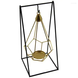 Titulares de vela Metal Cage Votive Tealight Holder com formas geométricas Fácil de usar presente para a sala de jantar da ilha de cozinha durável