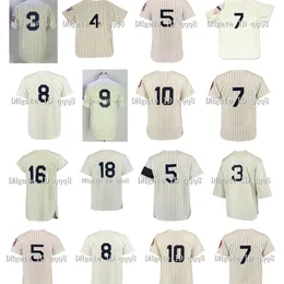 Glavintage Baseball Jersey Babe Ruth Mantle Joe Dimaggio Lou Gehrig 8 Yogi Berra 16 Whitey Ford Thurman Munson Don Larsen Phil Rizzuto Retro