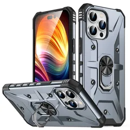 Nuova custodia magnetica per telefono con supporto per anello per dito Custodia protettiva anticaduta due in una per iPhone 14 Pro 13 Mini Pro Max X XR Xs 7 8 plus 11 12 12pro più recente