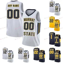 Nik1 Stitched Custom 21 De'Andre Hunter 22 Brion Whitley 23 KJ Williams 24 Anthony Smith Murray State Racers College Men Women Youth Jersey