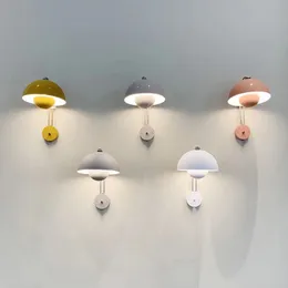 Designer Multicolor Flower Bud Wall Lamps Bedroom Bedside Study Aisle Light Home Decor vardagsrum TV Bakgrund Wall Sconce