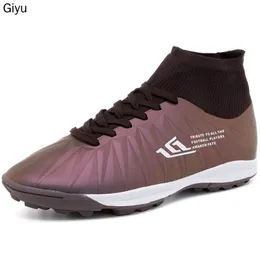 Sapatos de vestido botas de futebol turf homens chuteiras futebol artificial vidro para meninos crianças profissional 220921 gai gai gai