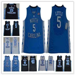 Wskt Basketball Wears Vintage UNC Men North Carolina Tar Heels NCAA College Baskeball Jerseys 23 Michael 5 Nassir Little 15 Carter 32 Luke Maye B