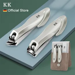 Cuticle Scissors KK UNIG Clipper Set Ferramentas de manicure Profissional Cuttador de aço inoxidável Bionics Design Anti Splash Hand Foot Care 220921