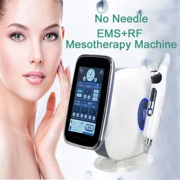 Portabel No-Needle Mesoterapi Device Water Meso RF Injector Nano EMS Mesoterapi Machine hydrolifting Gun Face Lyft Draw Draw Hud Rejuvenation