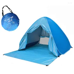 الخيام والملاجئ XL Up Open Open Beach Tent Automatic Automatic بسرعة مفتوحة في الهواء الطلق السياحي UV50 حماية النزهة المحمولة
