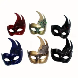 Party Masks Venice Antique Mask broderad Diamond Luxury Pure Mosaic Style Partyenice Costume Carnival Masque Gifts 220920