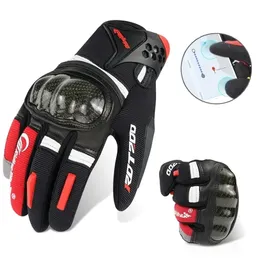 Pięć palców Rękawiczki motocyklowe Mężczyźni Guantes Moto Touch Screen Motorbike Racing Motorcycle Riving Rower Motocross Protector 220921