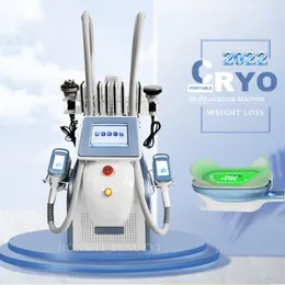 7 Arada 1 Criyolipoliz 360 Yağ Donma Zayıflama Makinesi Kriyoterapi Ultrason 40K kavitasyon RF Liposuction Lipo Lazer Makine Selülit Kaldırma Cihazı