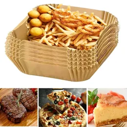 Air Fryer Disposable Paper Parchment Wood Pulp Steamer Cheesecake Air Fryer Accessories Baking Paper For Air Fryer LX5125