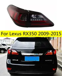 Lexus RX350 용 자동차 테일 라이트 스톱 램프 20 09-20 15 RX270 RX300 RX400 LED 동적 회전 신호 후면 조명 브레이크 역전 Taillights