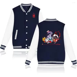 Heren Jackets 2022 Cult of the Lamb Giacca da Baseball Con Scollo A V Famale/Gioco Maschile Cool Winter Harajuku Streetwear Capispalla
