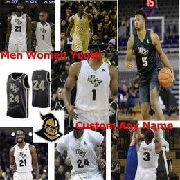 Nik1 NCAA College UCF Knights Basketball Jersey 0 Yuat Alok 1 BJ Taylor 1 Tony Johnson Jr. 10 Dayon Griffin Customed Szyged