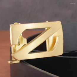 Cinture Cintura con fibbia con lettera Z di alta qualità Moda uomo Automatico Designer di lusso in pelle Cintos Masculinos