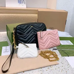 Borsa a tracolla firmata Sugao rosa borse da donna pochette piccola borsa a portafoglio borsa in vera pelle 3 in 1 borsa a tracolla shopping bag 3 pezzi / set wxz-0918-130