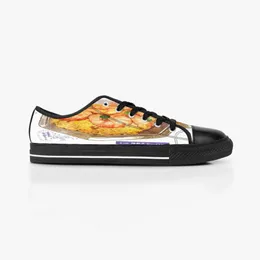 Stitch Shoes Custom Design Sneakers Tela dipinta a mano Uomo Donna Green Fashion Low Cut Scarpe da ginnastica traspiranti