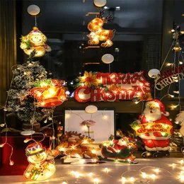 Noel Dekorasyonları Noel Dekorasyon Işıkları Köy Yıl Dekoru Hediye Ağacı Noel Baba Süs Malları Ev için Açık Dış Dış Büyük Figürler 220921