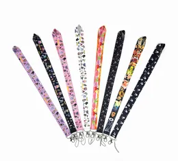 Cell Mobile Phone Straps & Charms 10pcs Bad Bunny popular cartoon Keys Lanyard ID Badge Holder neck Rope Keychain for girls wholesale Party Good Gifts