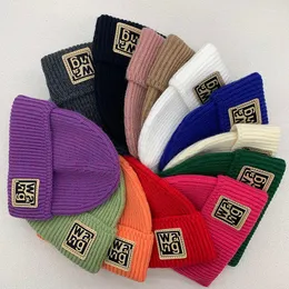 Beanies unisex 따뜻한 니트 모자 단색 겨울 남성 비니 모자 여성 야외 산책 차가운 연인 모자