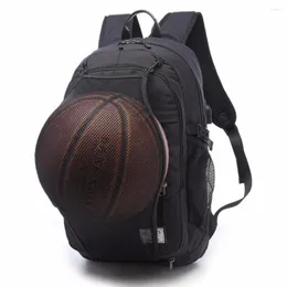 Outdoor Bags Men Multifunction Big Capacity Basketball Backpack Rugby Sports Hiking Double Shoulder Bag Laptop Rucksack Training Pack