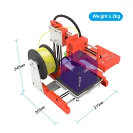 프린터 쉬운 미니 데스크탑 어린이 3D 프린터 100mm 인쇄 크기 고정밀 음소거 인쇄 TF 카드 PLA 필라멘트