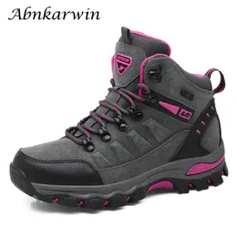 Safety Shoes Winter Women Ankle Outdoor Trekking Boots Hiking Woman Mountain Climbing Treking Sneakers Wandelschoenen Botas Mujer 220921