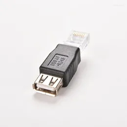 Kable komputerowe Złącze adaptera Laptop LAN LAN kabel Ethernet Transwerter Transwerter PC PC Crystal Head RJ45 Mężczyzna do USB 2.0