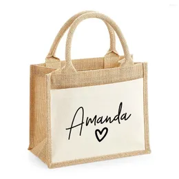 Gift Wrap Tote Bag For Bridesmaid Personalized Personalised Wedding Thank You