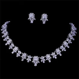 Other Jewelry Sets Emmaya Women AAA Zircon Little Square Clear CZ Bridal Set for Luxury Wedding Choker Necklace Jewelry Sets 220921