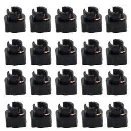Lamp Holders 20Pc T5 Twist Lock Socket Wedge 3/8Inch Auto Dashboard Instrument Panel Cluster Plug For Dash Lights 37 74 73 Bulbs Base