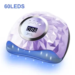 Nail Dryers UV LED Lamp For Gel Polish With 4 Timers 60LEDs 120W Smart Sensor Professional Art Salon Manicure Machine 220921