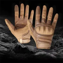 Five Fingers Gloves Touchscreen Leather Motorcycle Gloves Motocross Tactical Moto Motorbike Pit Biker Protective Gear Racing Full Finger Glove Men 220921