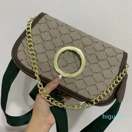Round Interlocking chian bag Blondie Shoulder handbag Designer women Crossbody Bags lady luxury Tote Purse Gold toned hardware Backpack