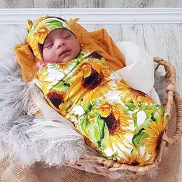 Decken Baby-Wickelset, superweiche Empfangsdecke, Beanie-Mütze für Jungen und Mädchen