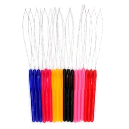 Hook Needles Plastic Handle Hair Extension Needle Thread Guide Wig Crochet