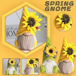 Bee Festival Faceless Doll Dwarf Cute Sunflower Bee Ground Fine Autumn Color Doll Ornaments 921