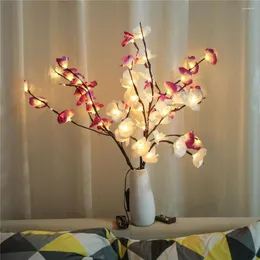 Saiten 73cm LED Butterfly Orchid Tree Sade Lichter Simulation Branch Fee für Vase Füllzimmerzimmer Home Festival Dekoration