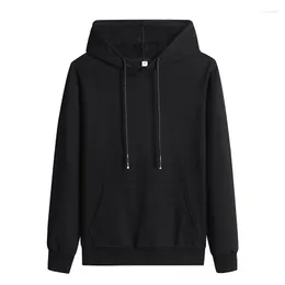 Erkek Hoodies Büyük boyutlu kapüşonlu kazak sevenler için düz renk% 95 pamuklu ışık uzun kollu çekme hoodiessweatshirts m-5xl