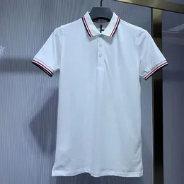 Erkek Polo Gömlek Tasarımcı Tişört High Street Nakış Düz Renk Kazki Polos Jartiyer Baskı Üst Kaliteli Cottom Giyim Tees Polos Plus Boyut Rozet Dekorasyon