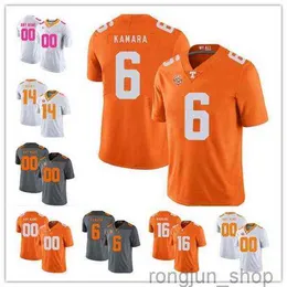 American College Football Wear Jersey Custom Tennessee Volunteers #6 Alvin Kamara 16 Peyton Manning 1 Jason Witten 14 Eric Berry 2019 NCAA Football Vols Jersey Orang