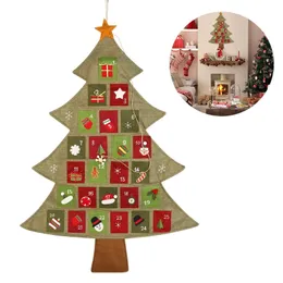 Decorazioni natalizie NICEXMAS Calendario dell'Avvento natalizio da appendere Conto alla rovescia per l'albero di Natale 220921