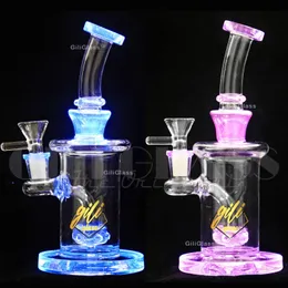 11 tum återvinnare bongs vattenpipa amerikansk färg dab rigg Heady Glass Water Bong Matrix Perc Colorful Smoking Pipe 10 tum Vattenrör Oljeiggar Vax Dabber